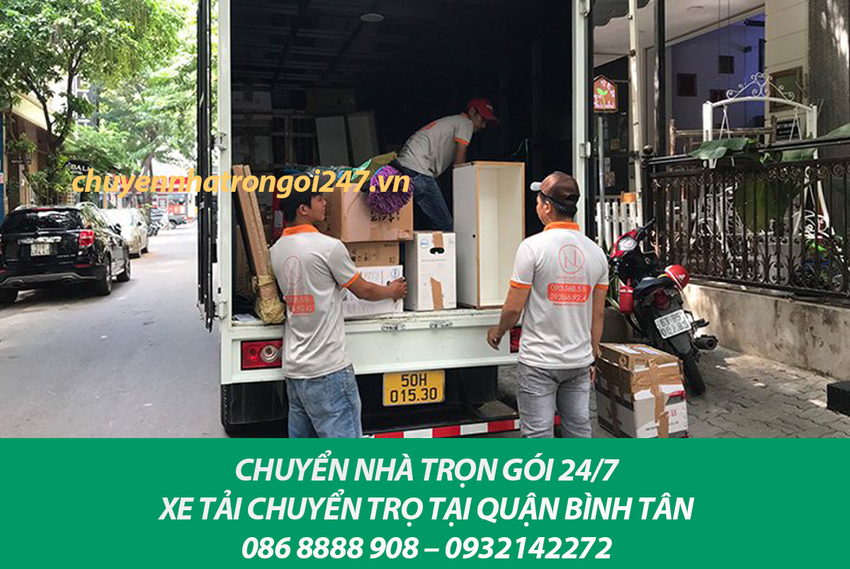 Xe tải chuyển trọ quận Bình Tân ở đâu giá rẻ?